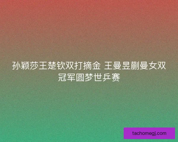 孙颖莎王楚钦双打摘金 王曼昱蒯曼女双冠军圆梦世乒赛